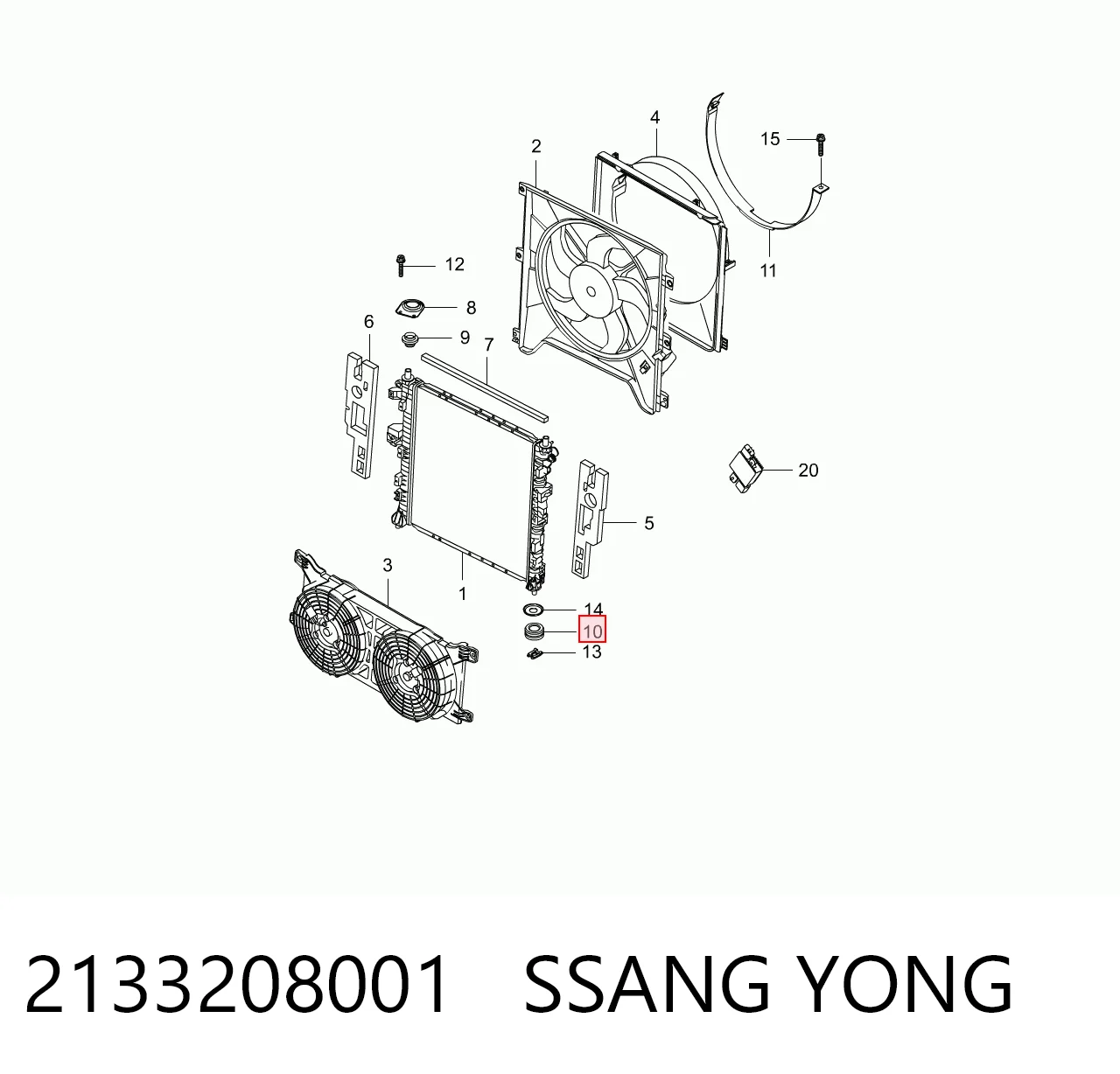 2133208001 Ssang Yong