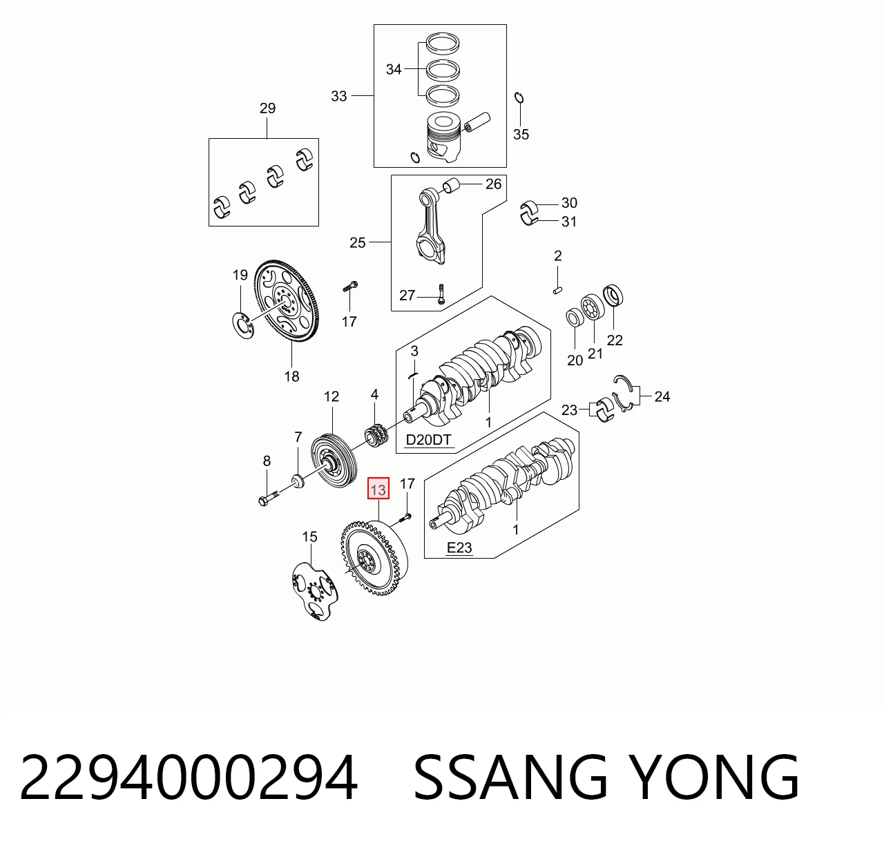 Volante de motor INA 415064110