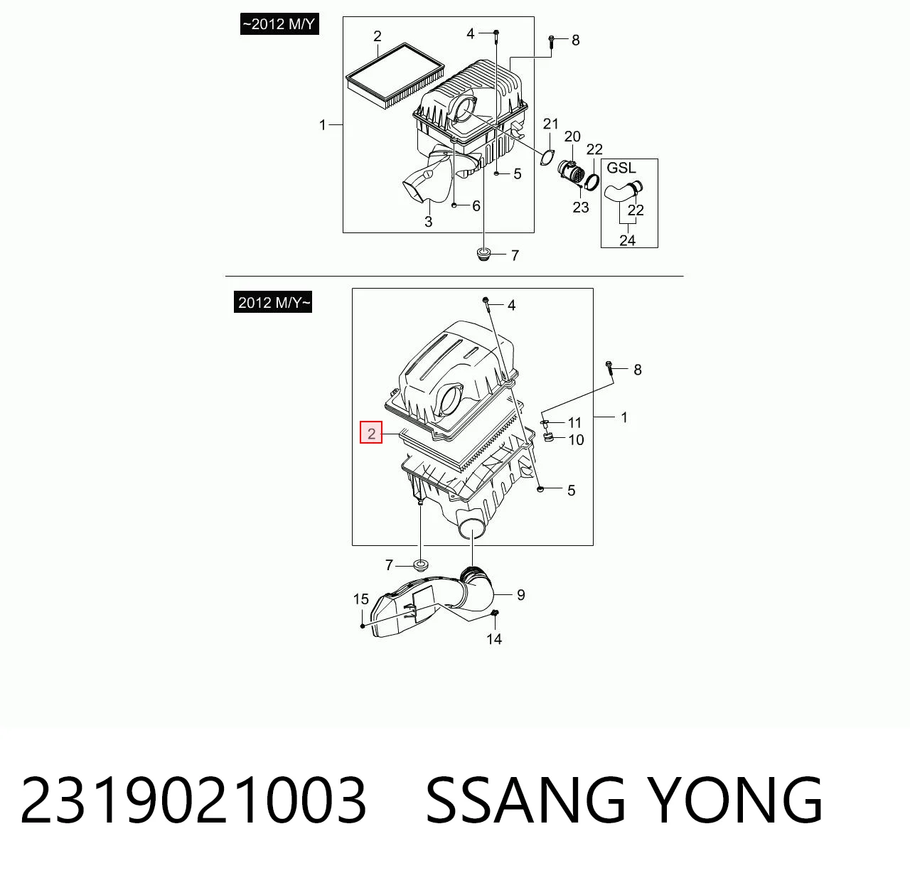 2319021003 Ssang Yong