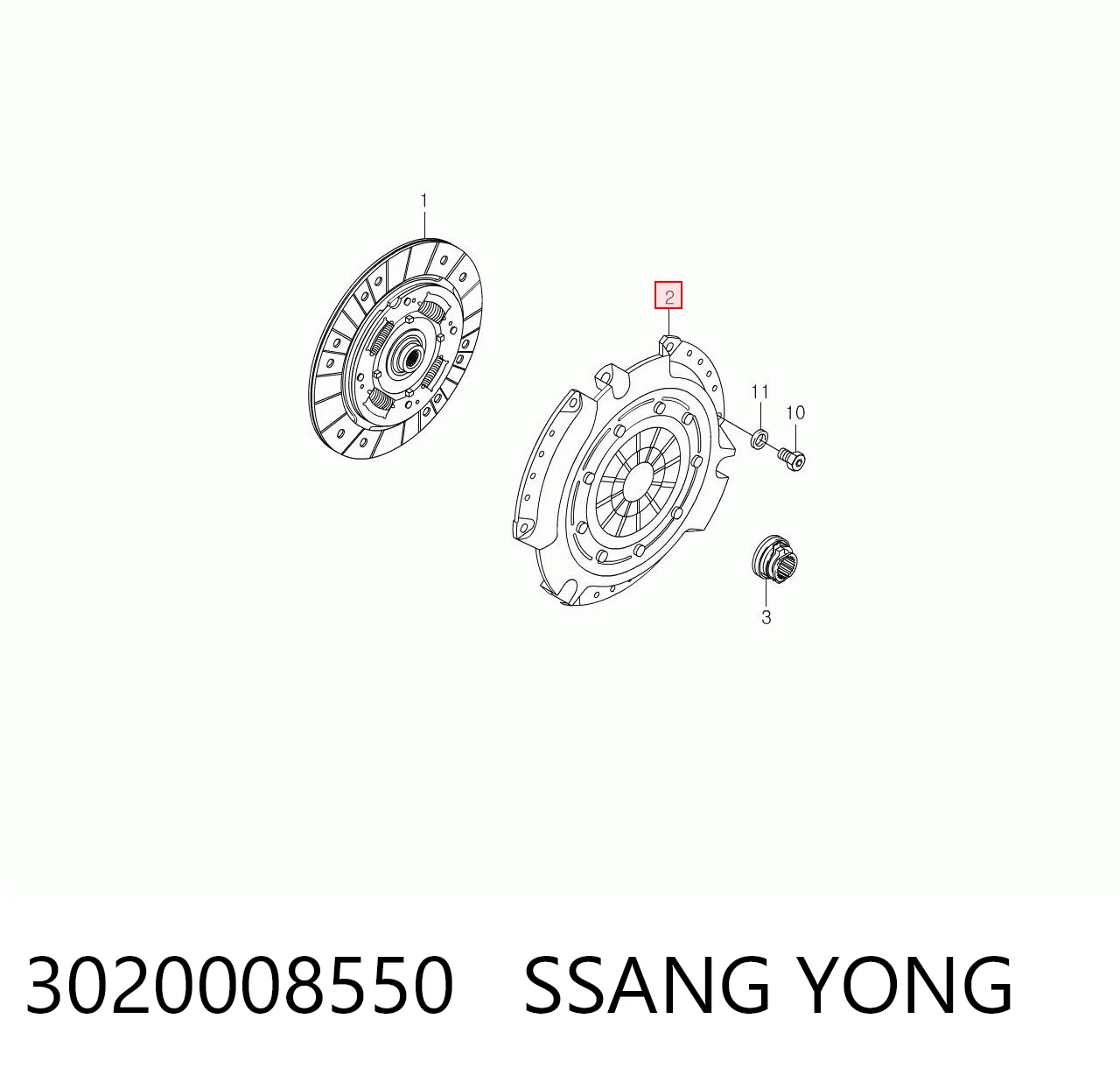Compre Cesta de embraiagem SsangYong Rexton 1