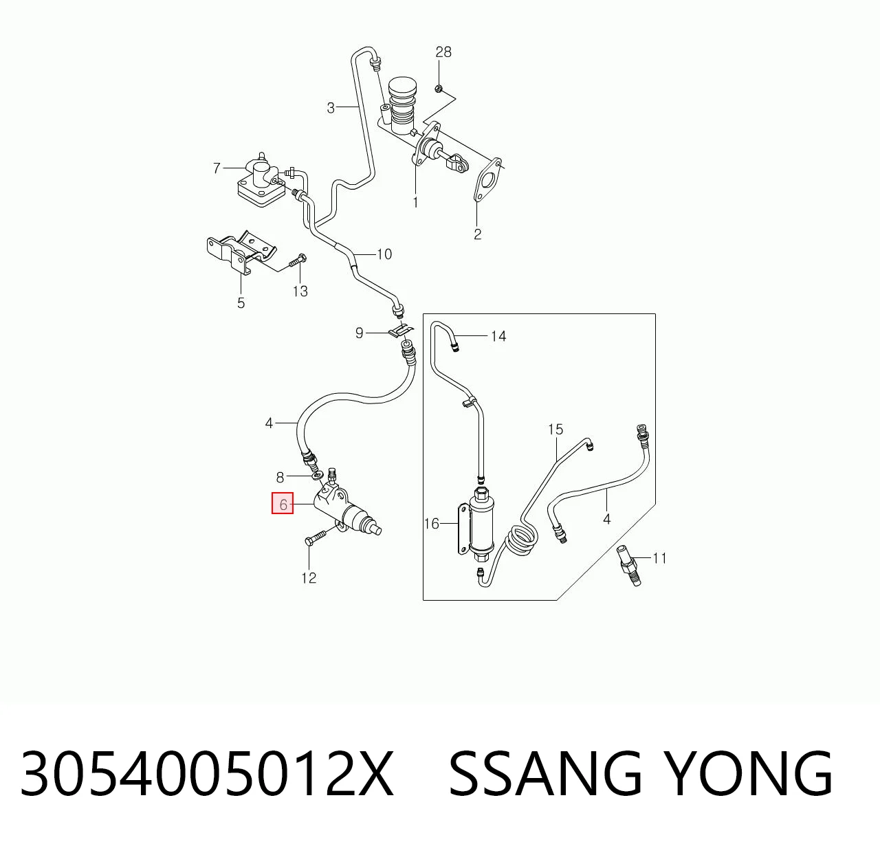 3054005012X Ssang Yong