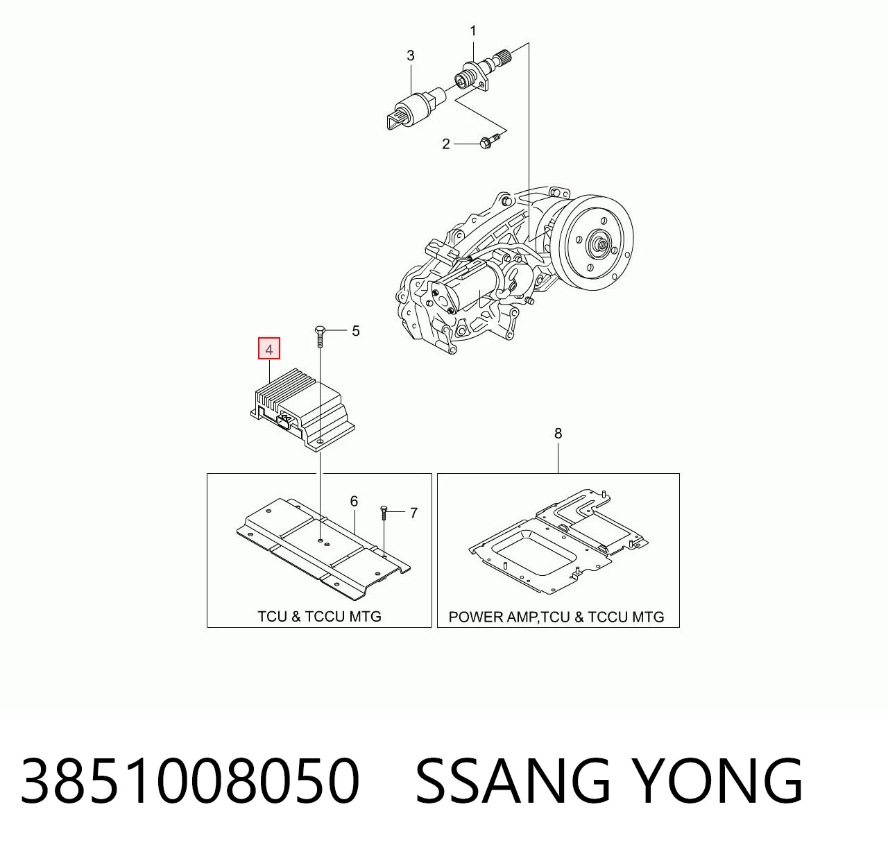 3851008050 Ssang Yong