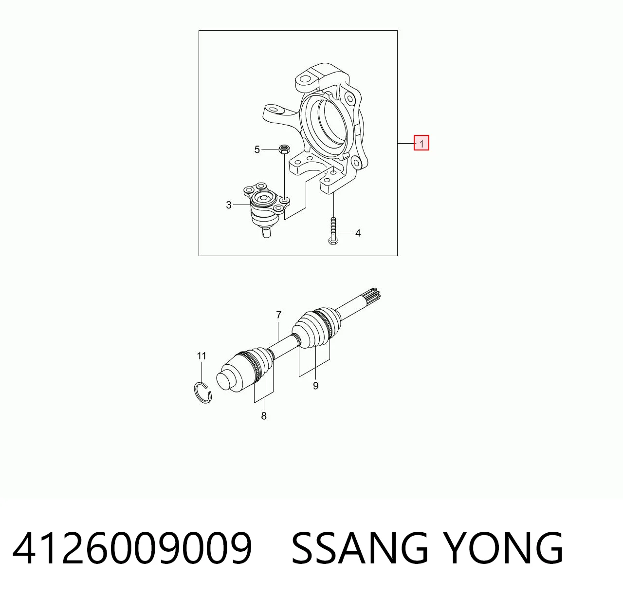 4126009009 Ssang Yong
