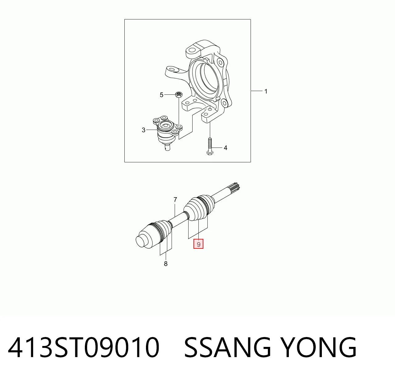 413ST09010 Ssang Yong