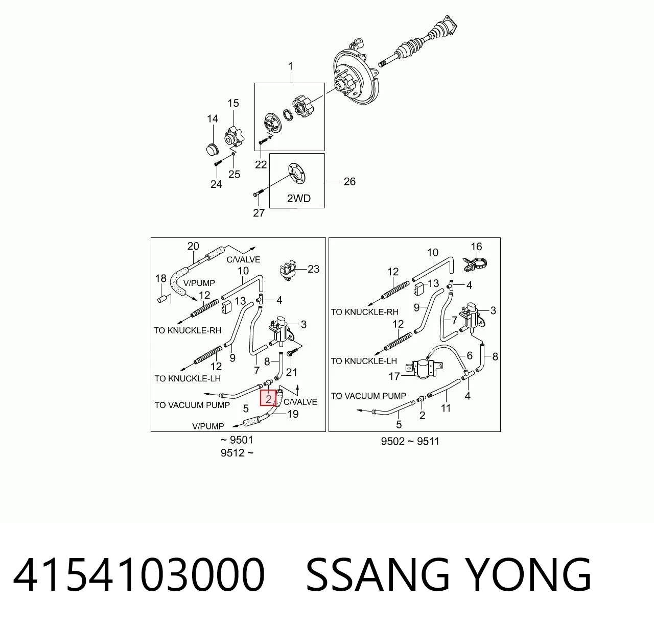 4154103000 Ssang Yong