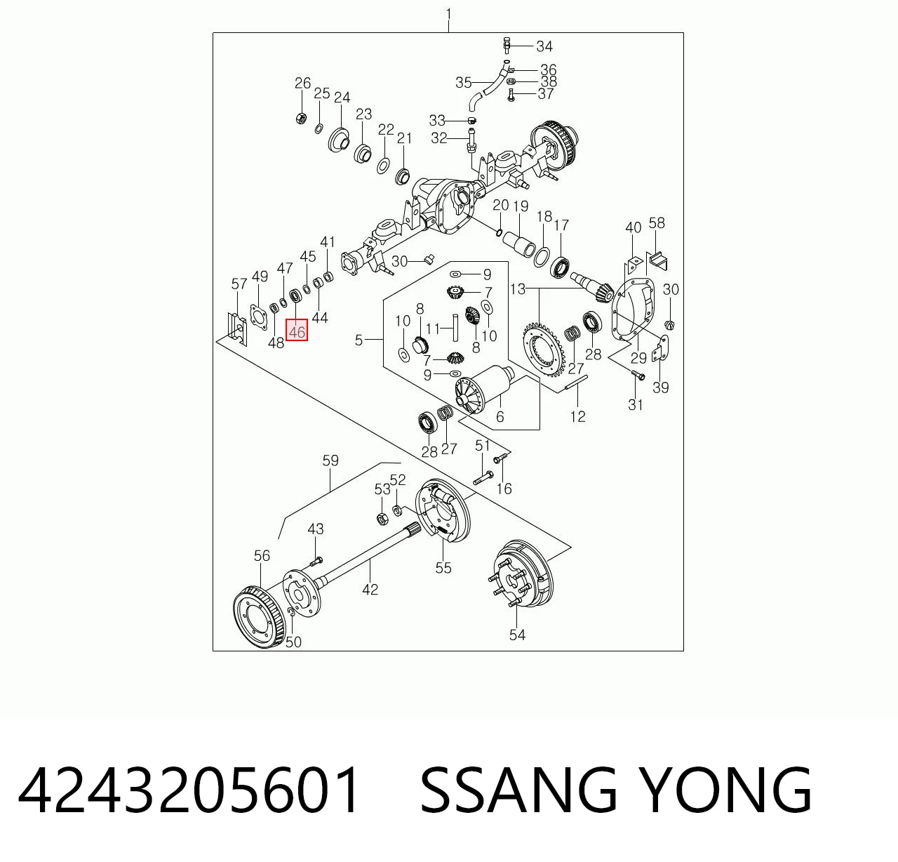 4243205601 Ssang Yong