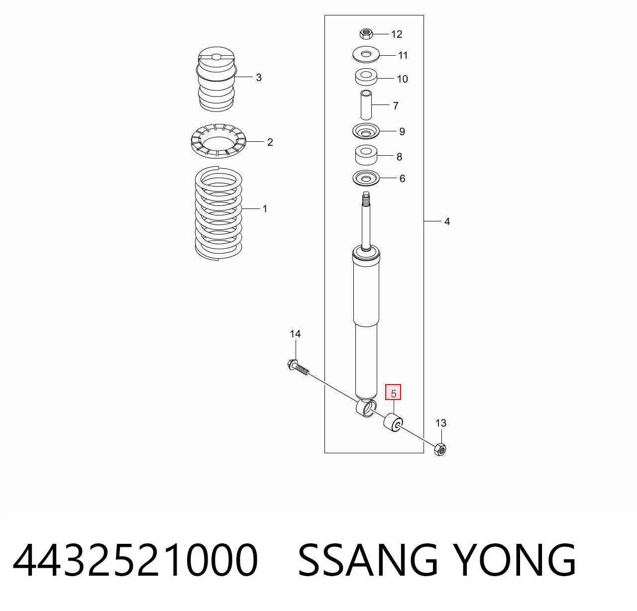 4432521000 Ssang Yong