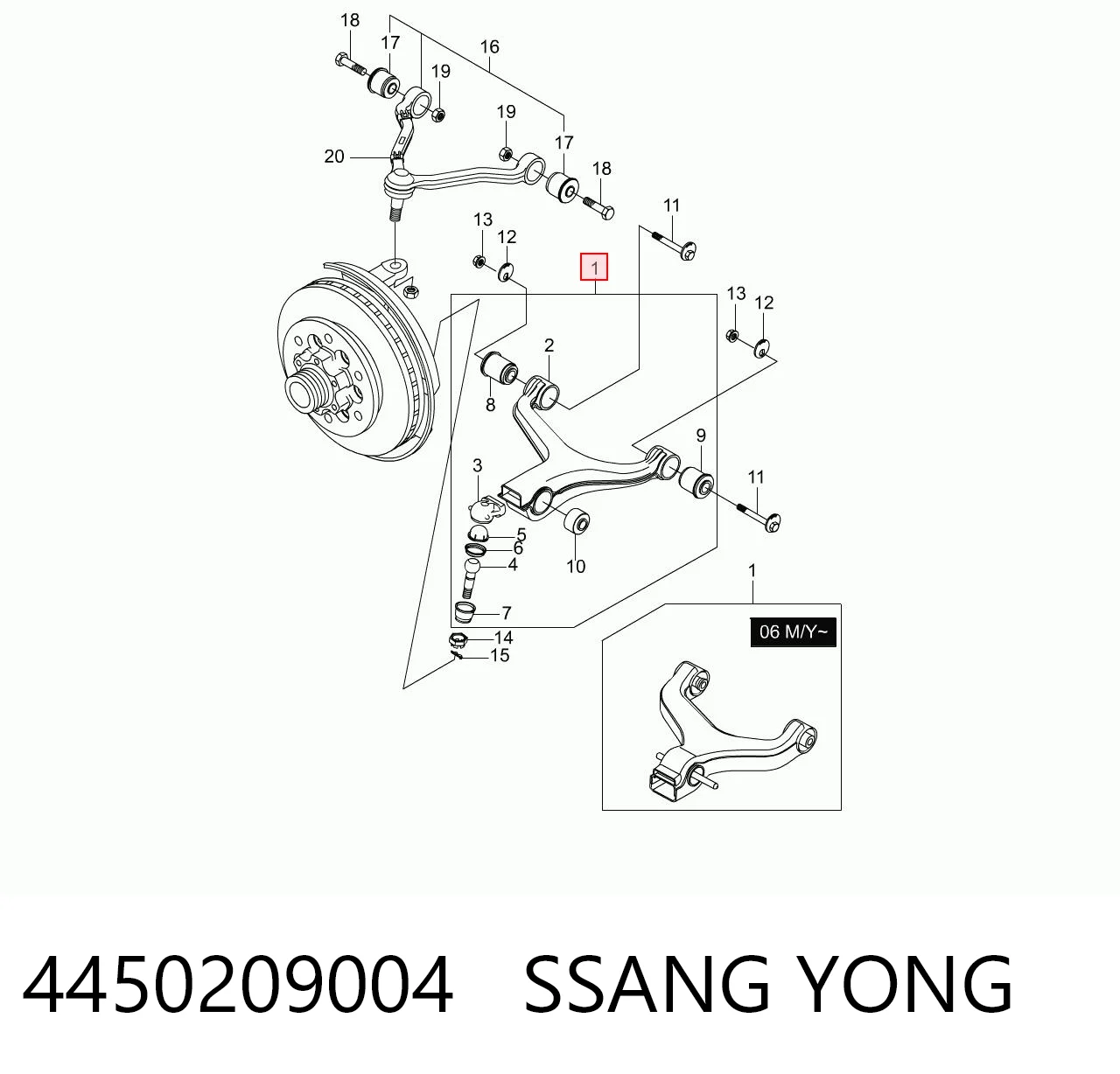 4450209004 Ssang Yong