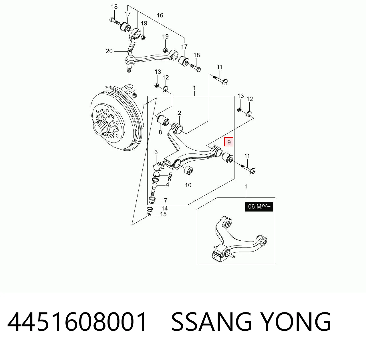 4451608001 Ssang Yong