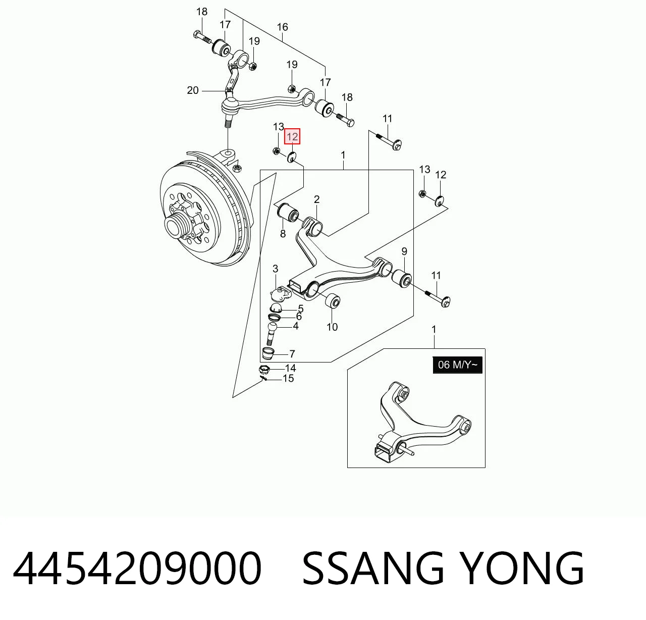 4454209000 Ssang Yong
