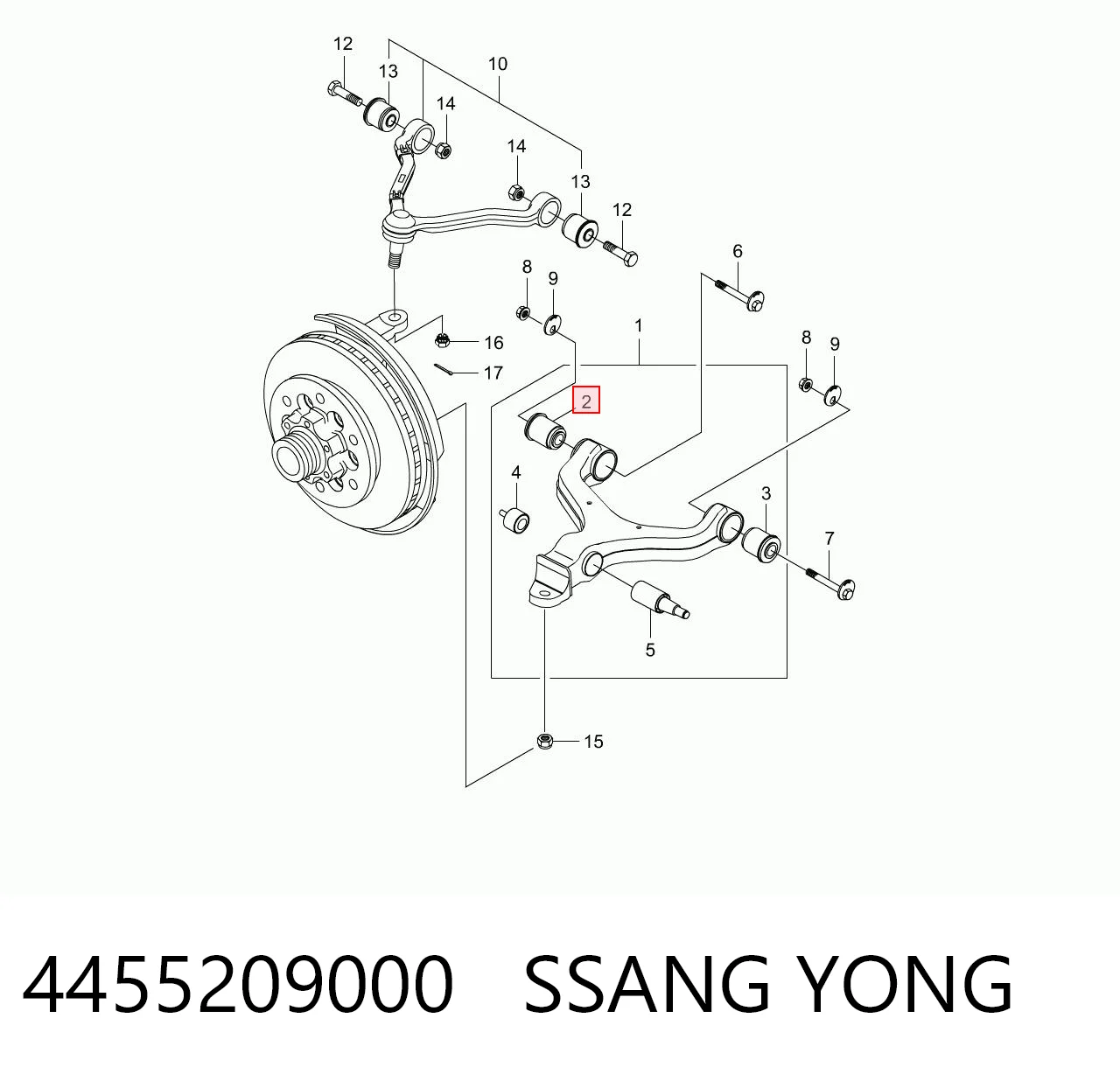 4455209000 Ssang Yong