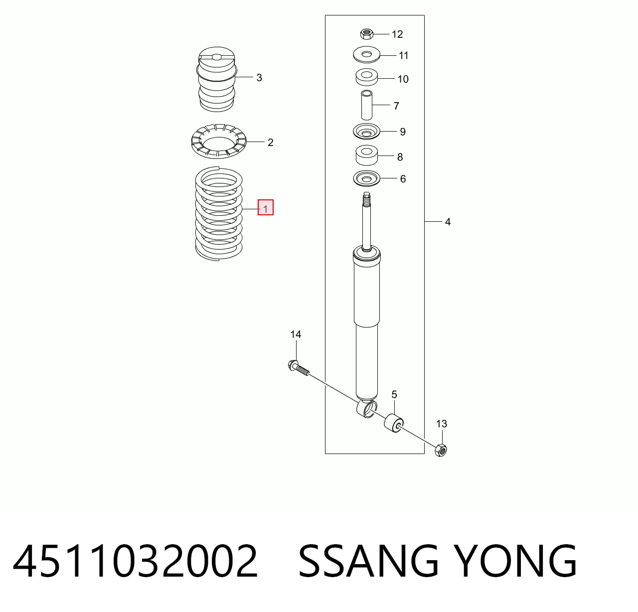 Mola traseira SsangYong Actyon ao melhor preço