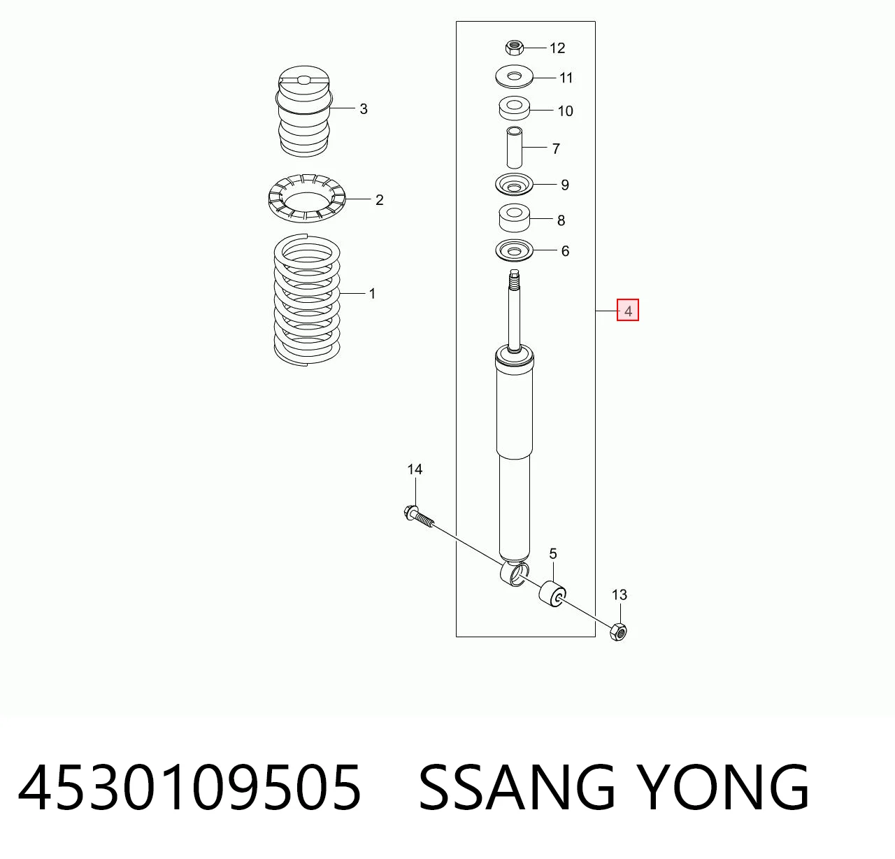 4530109505 Ssang Yong