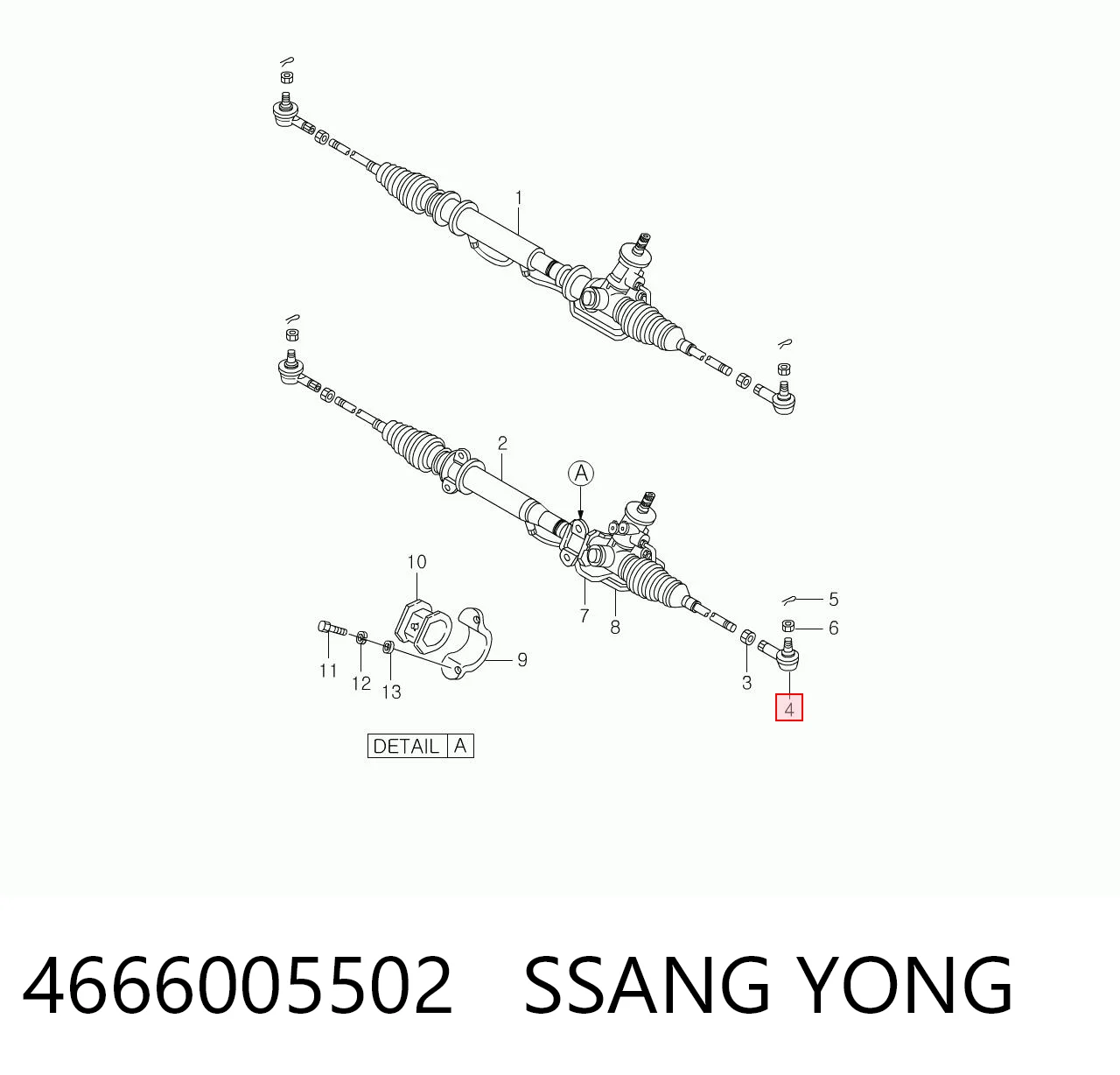 4666005502 Ssang Yong