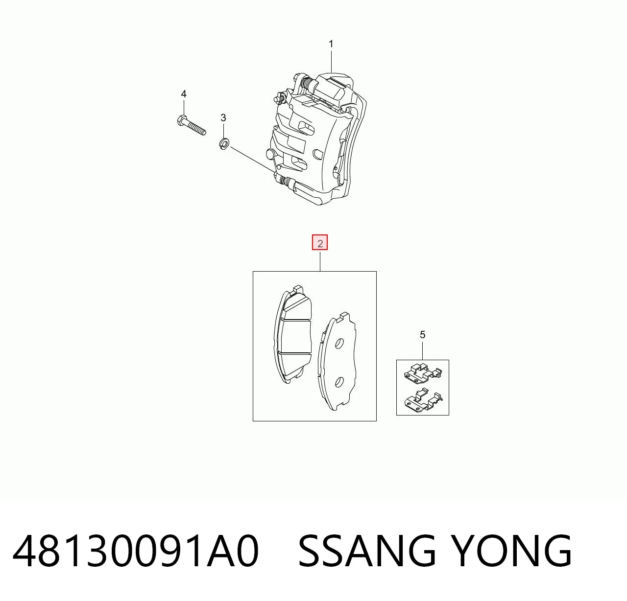 48130091A0 Ssang Yong
