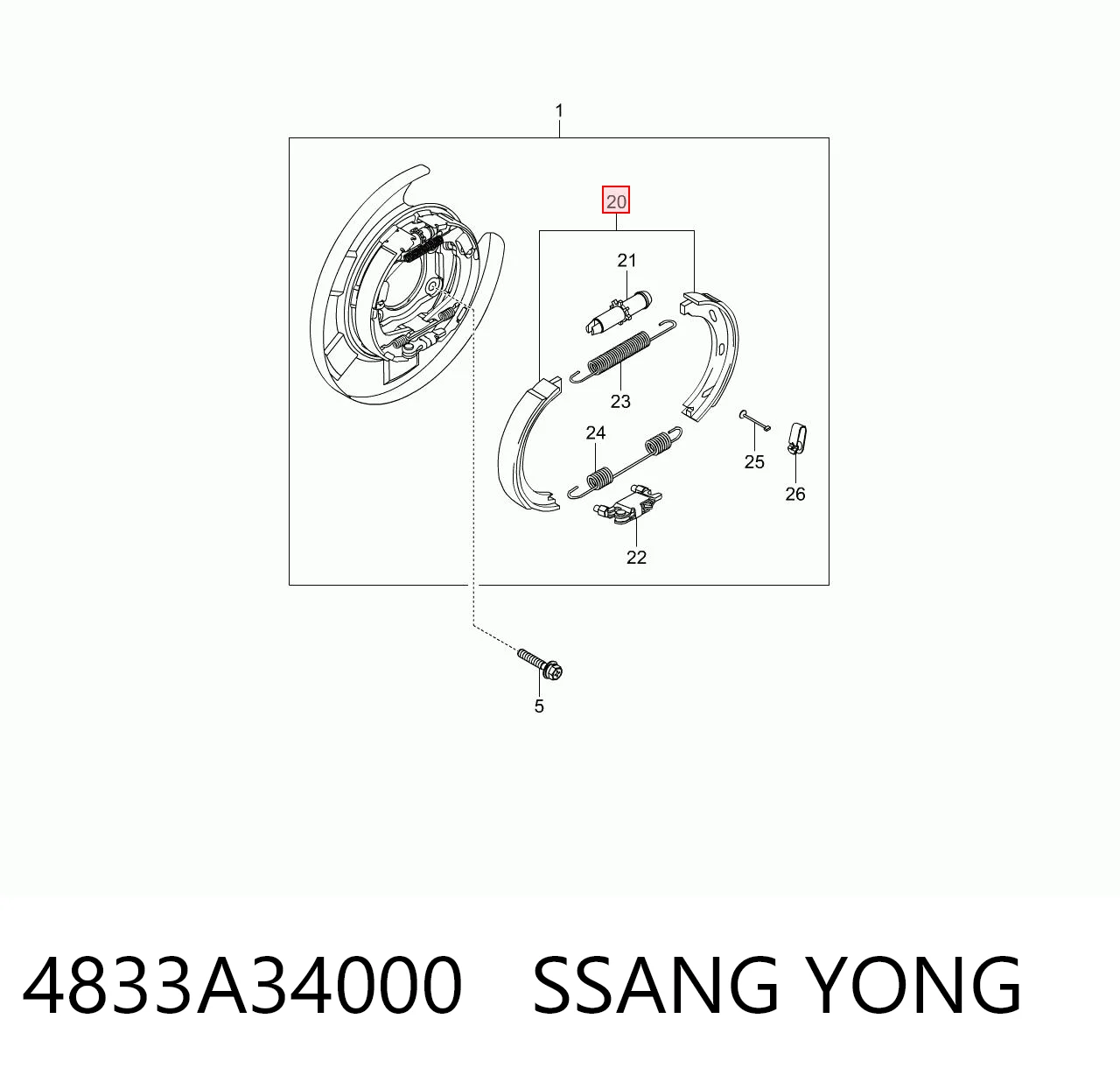 4833A34000 Ssang Yong