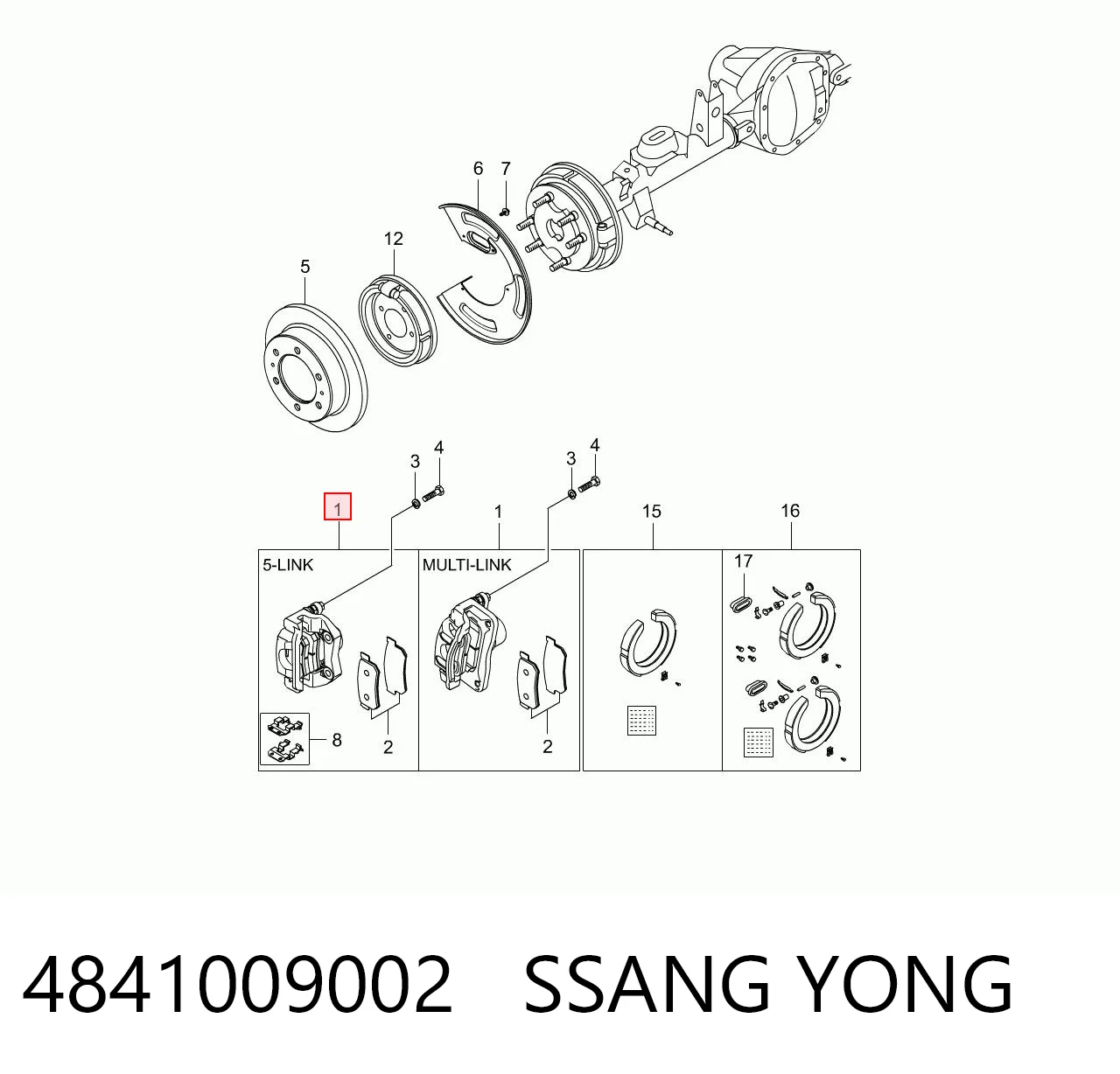 4841009002 Ssang Yong