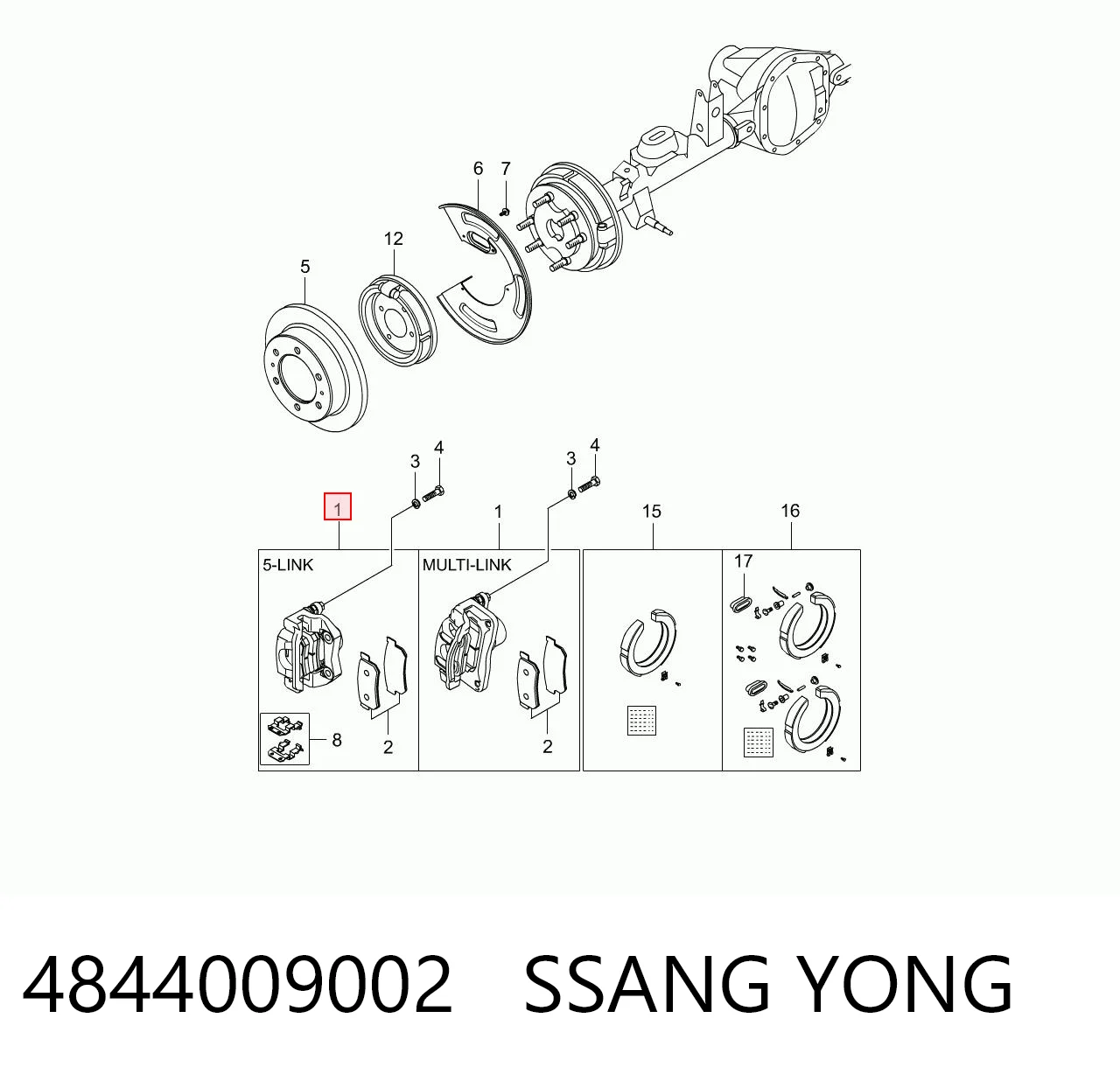 4844009002 Ssang Yong
