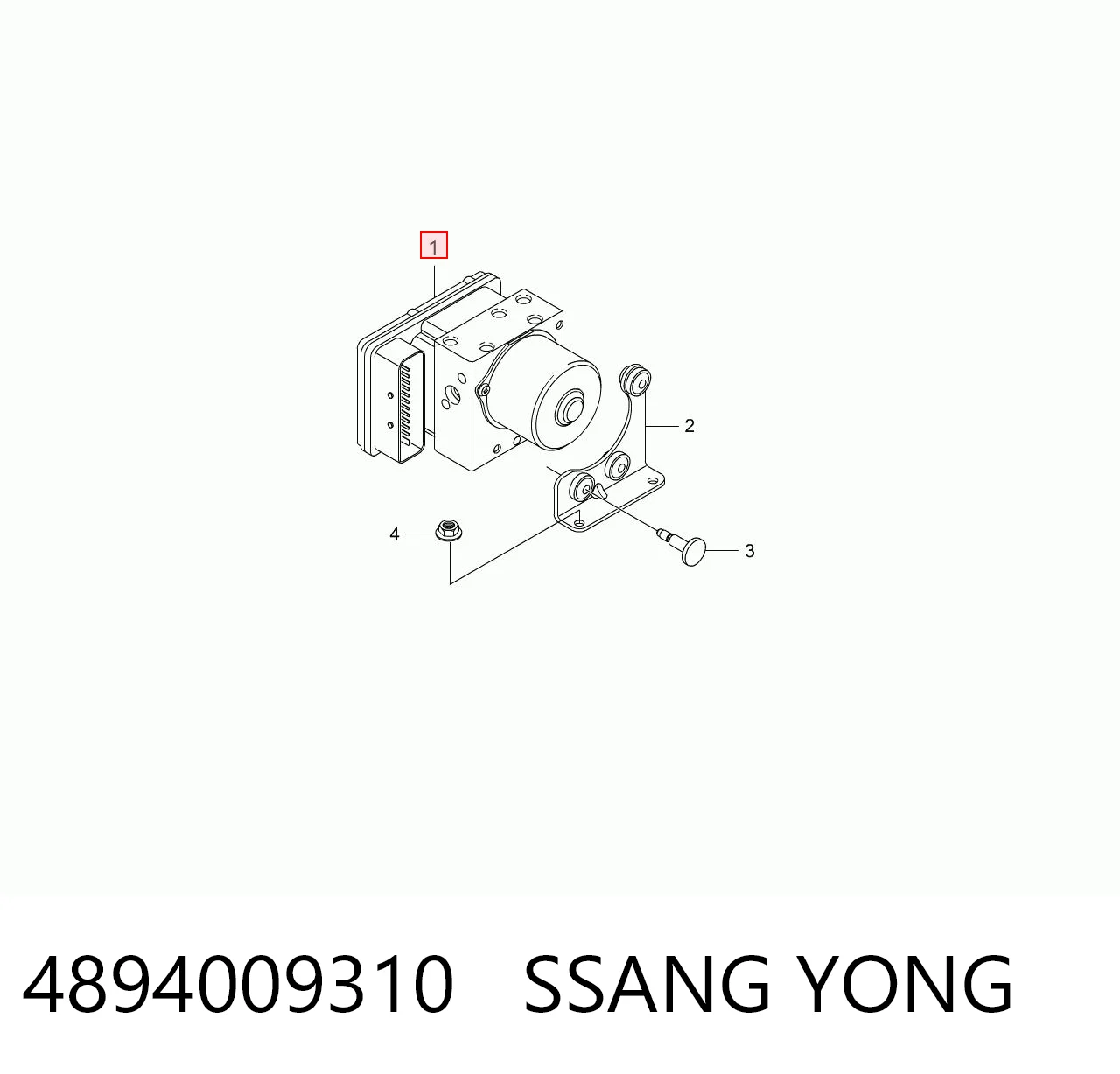 Unidade hidráulico de controlo ABS Ssang Yong 06210207394 preço, a partir de 86,98 USD