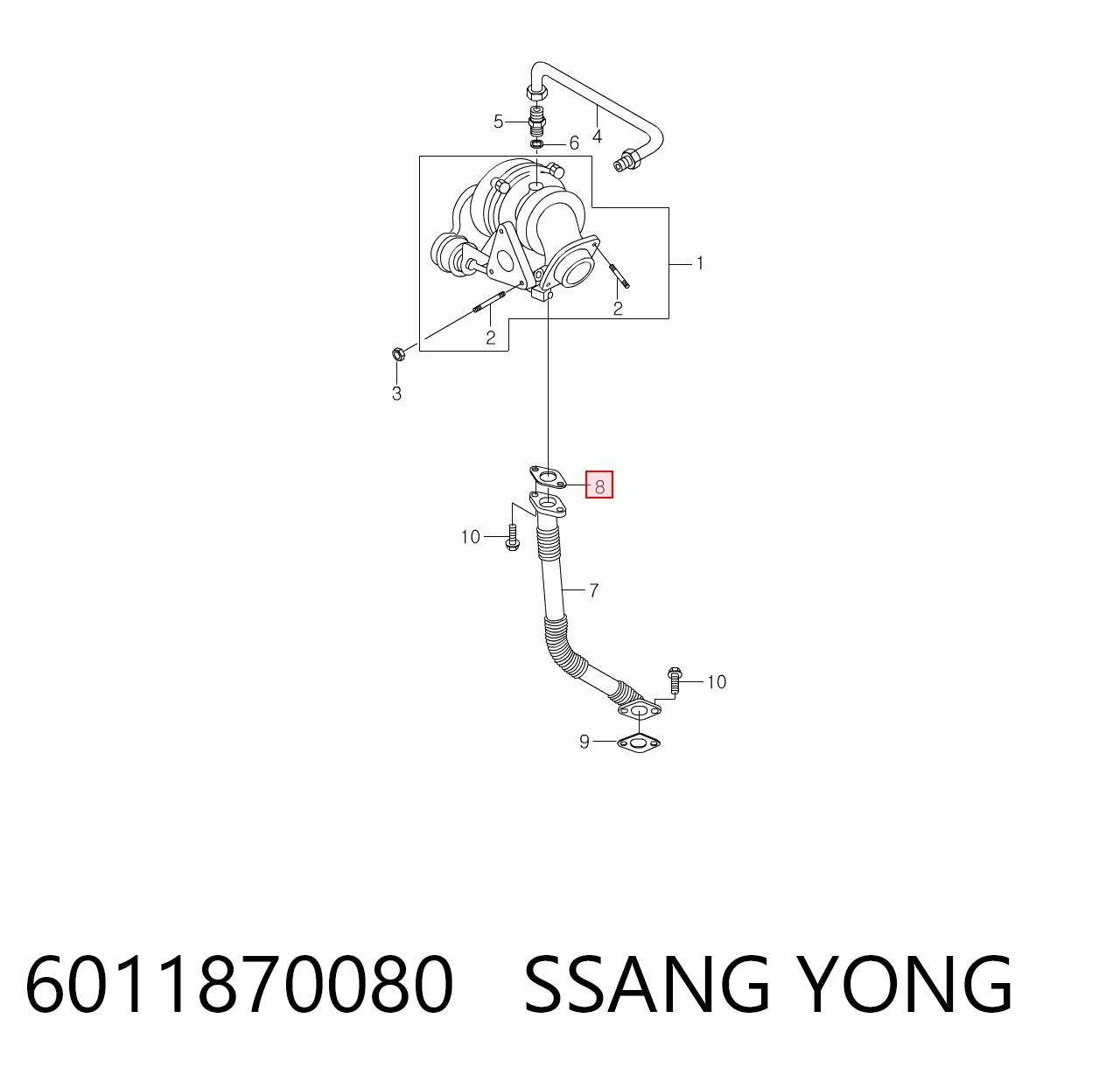 6011870080 Ssang Yong
