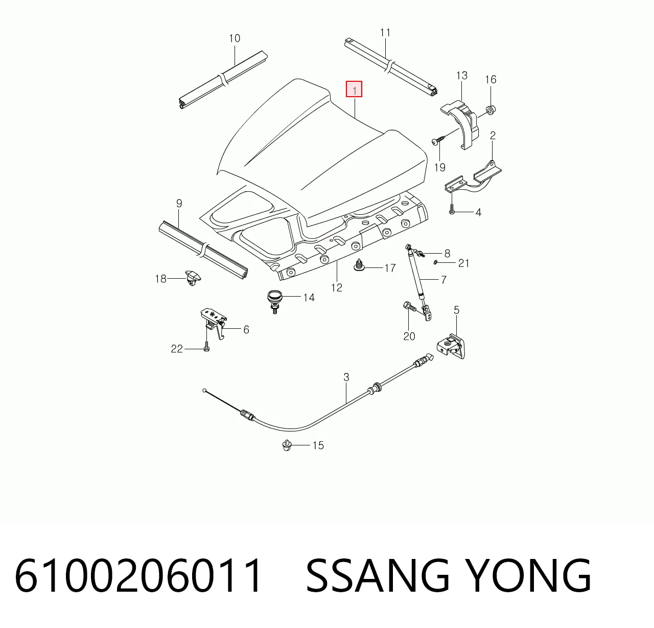 Capota para SsangYong Korando  