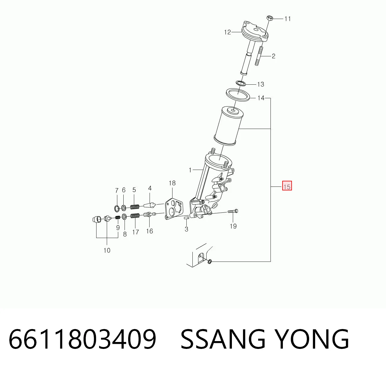 6611803409 Ssang Yong