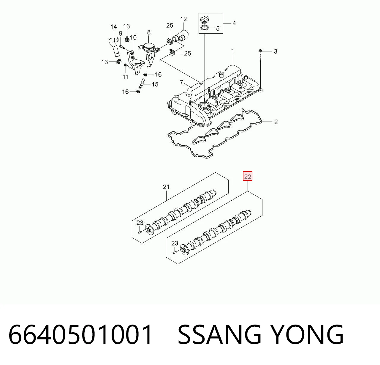 6640501001 Ssang Yong