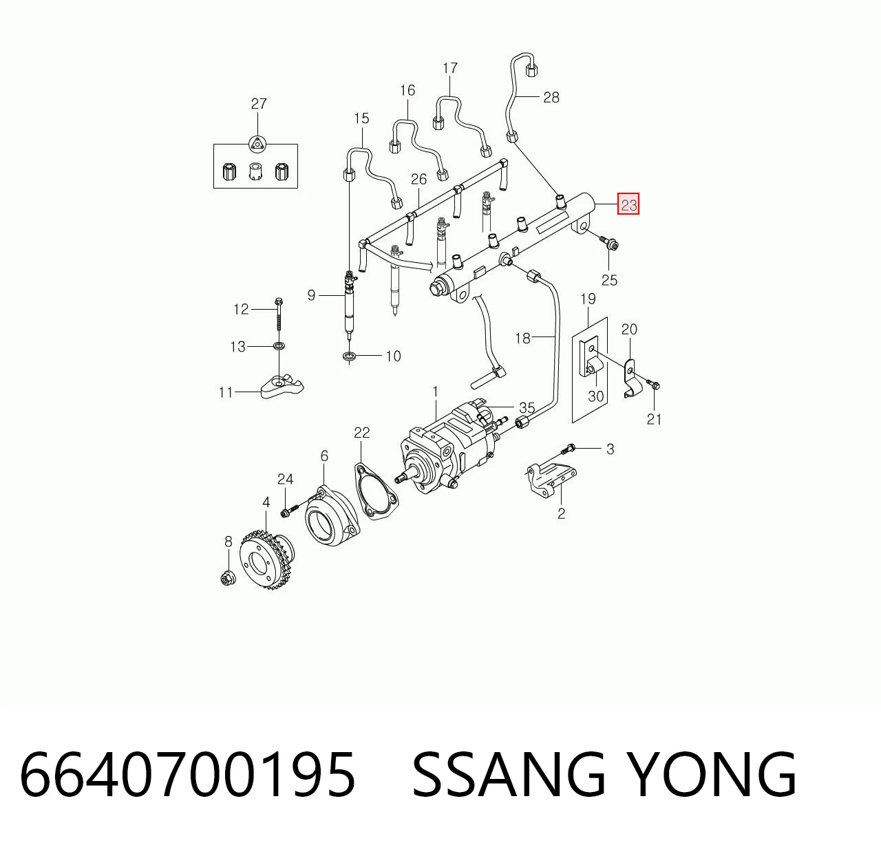 6640700195 Ssang Yong