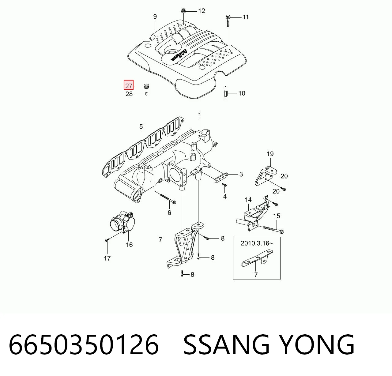 6650350126 Ssang Yong