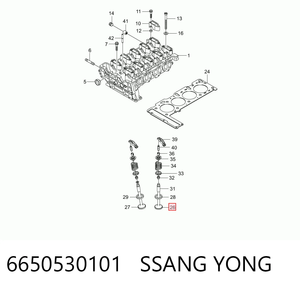 6650530101 Ssang Yong