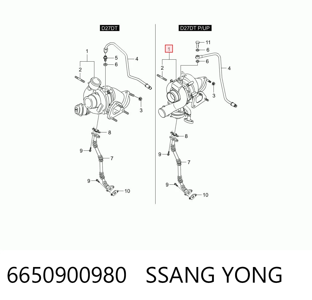 Turbina para SsangYong Rexton I RJN