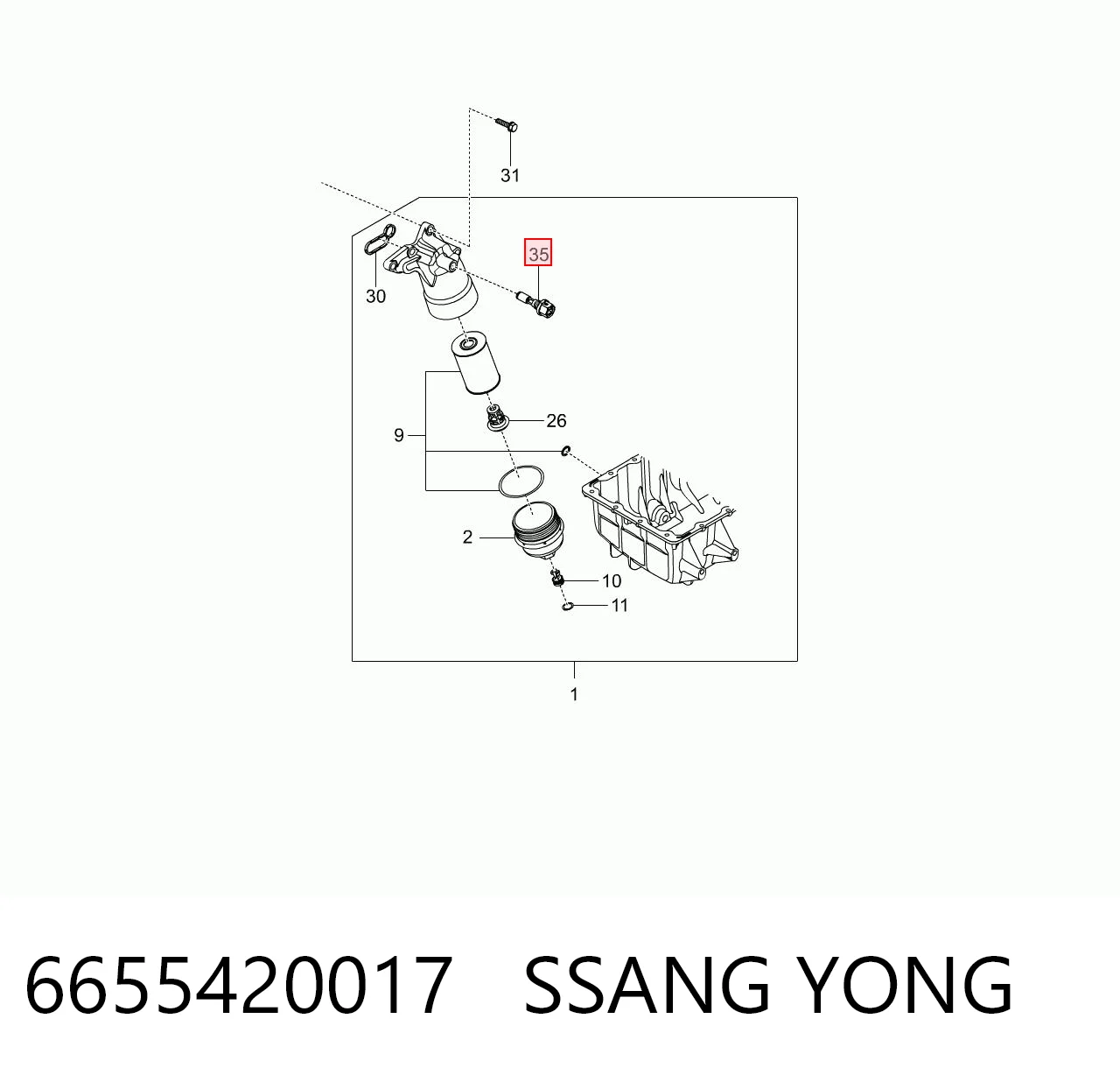 6655420017 Ssang Yong