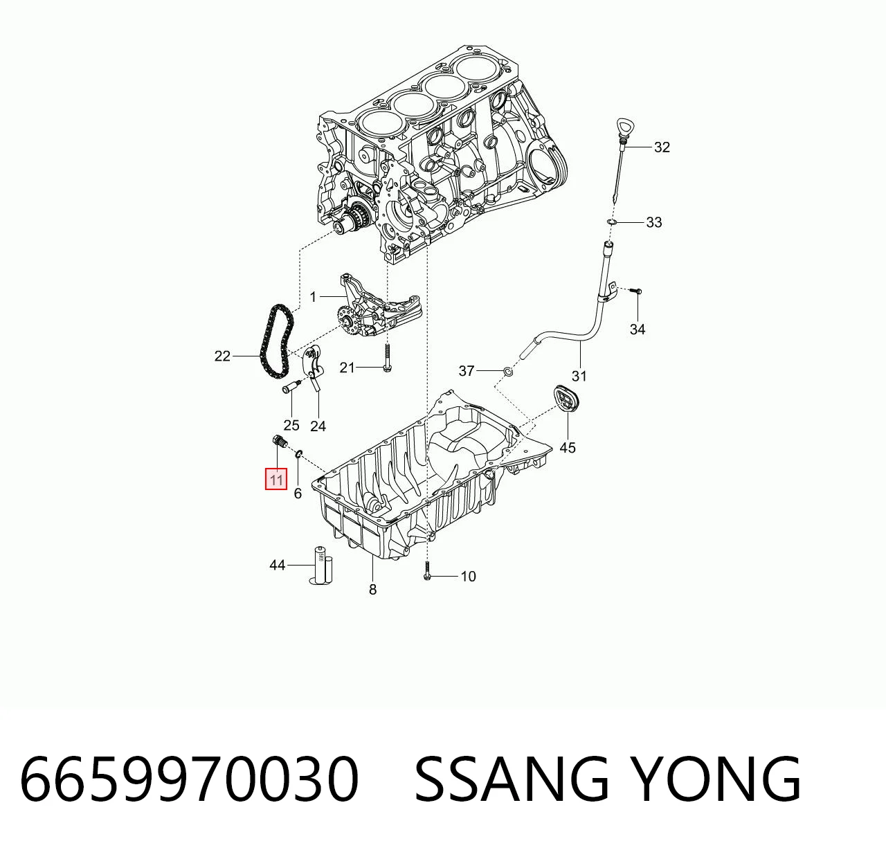 6659970030 Ssang Yong