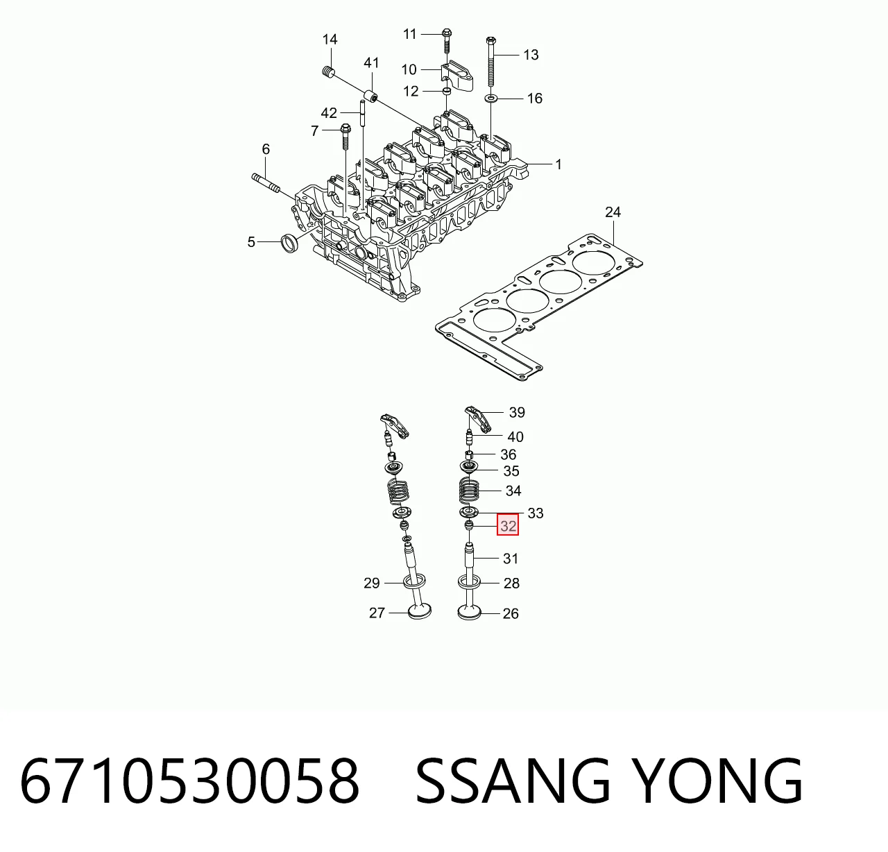 6710530058 Ssang Yong