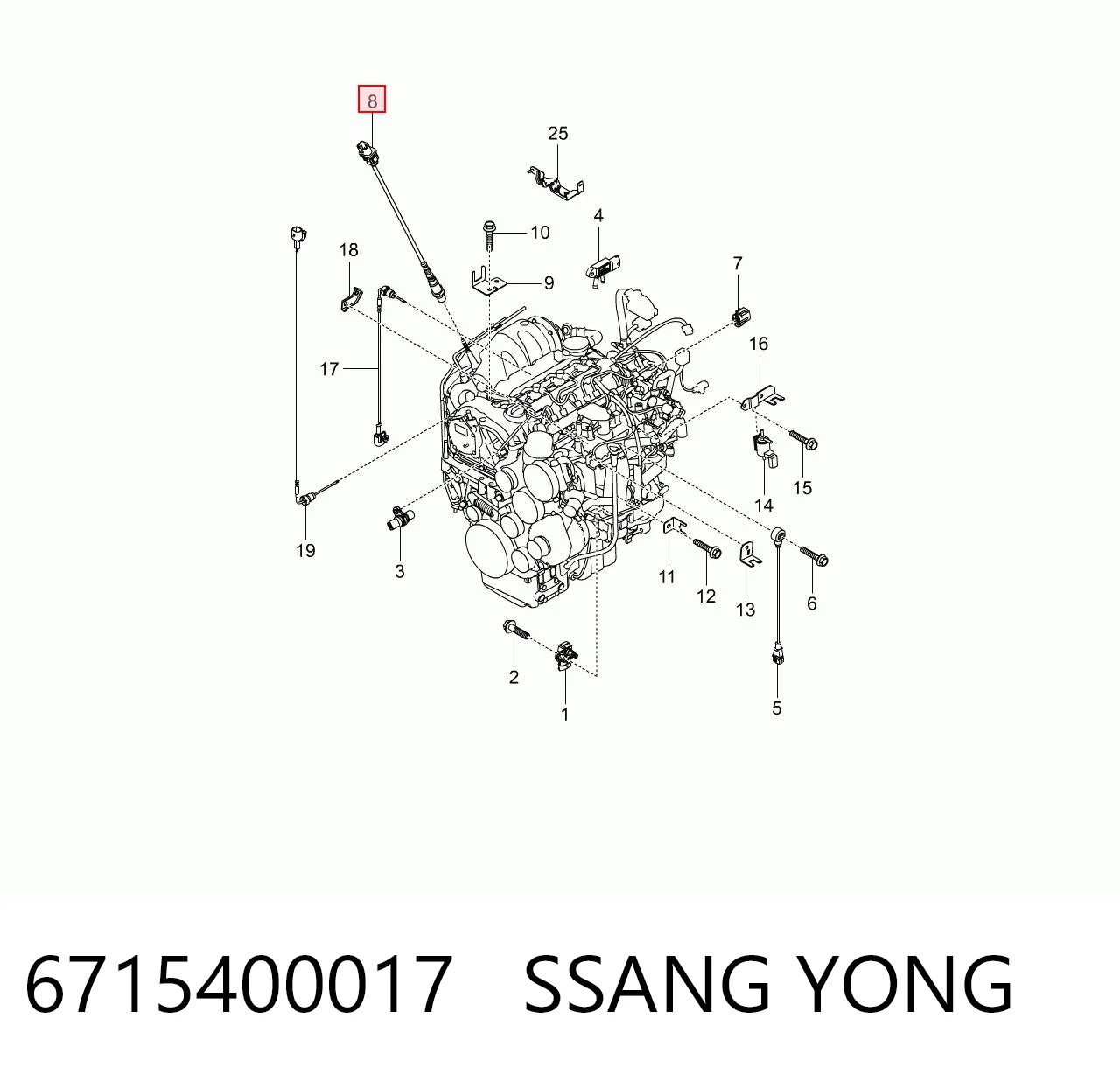 6715400017 Ssang Yong