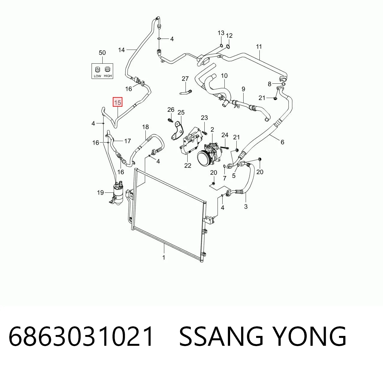 6863031021 Ssang Yong