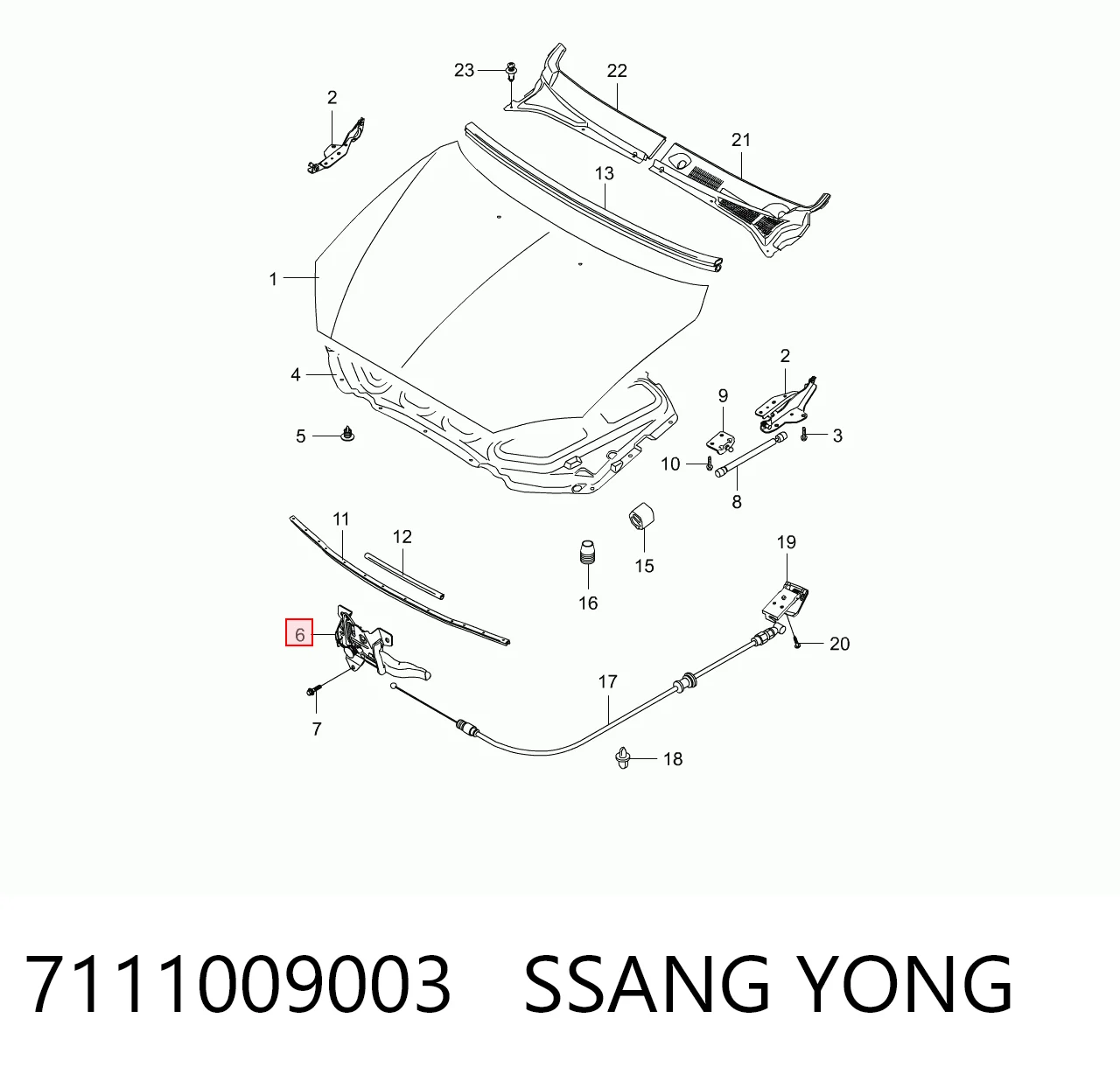 Fecho da capota SsangYong Kyron II  ao melhor preço