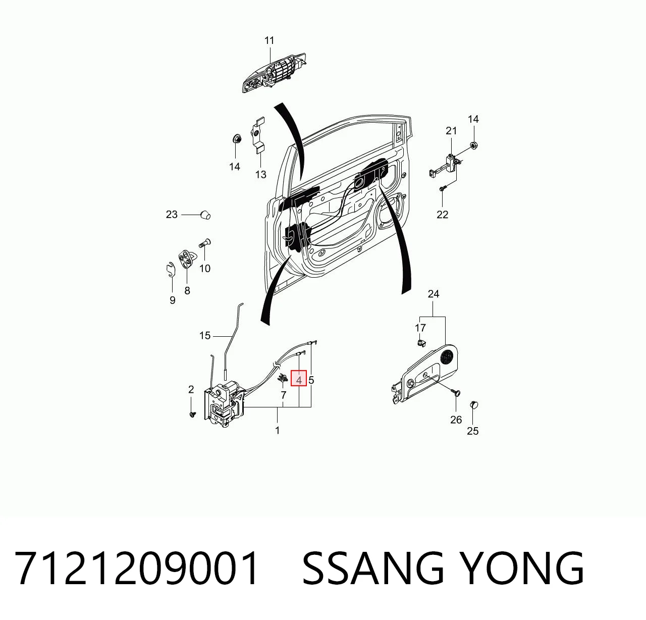 7121209001 Ssang Yong