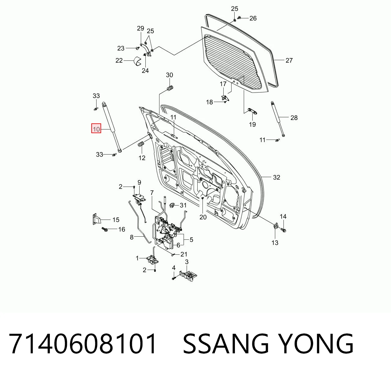 7140608101 Ssang Yong