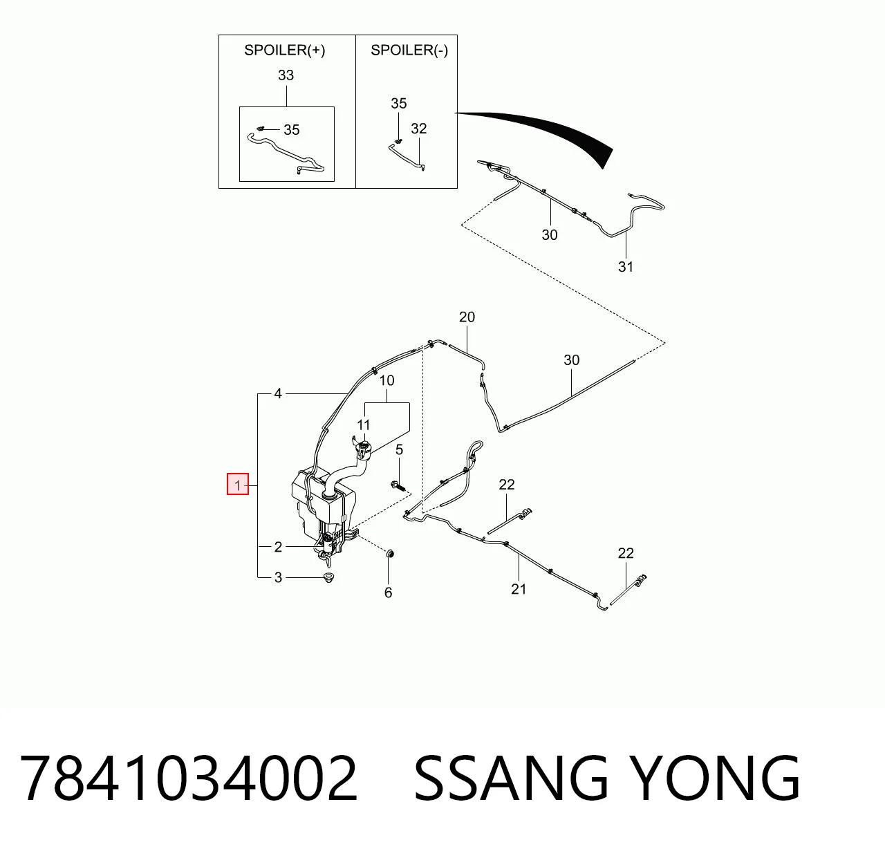 7841034002 Ssang Yong