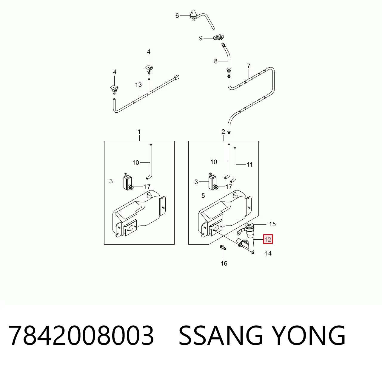 7842008003 Ssang Yong
