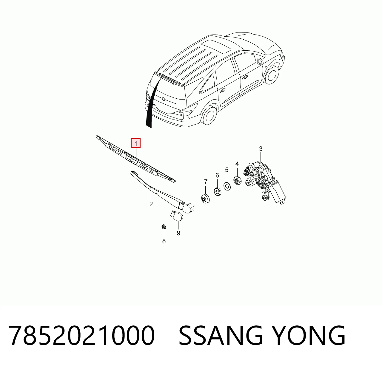 7852021000 Ssang Yong