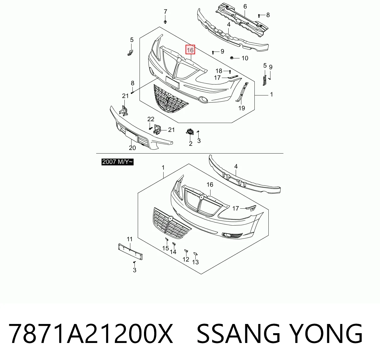 Pára-choque dianteiro Hyundai/Kia 7871A21200 preço, a partir de 342,81 USD