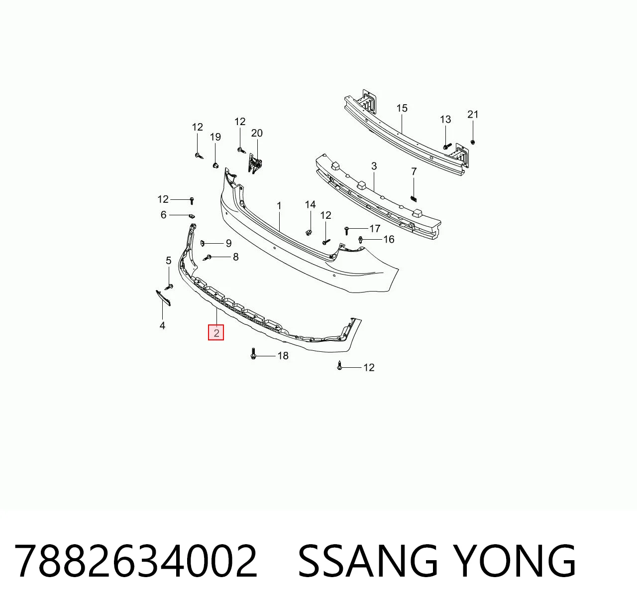 7882634002 Ssang Yong