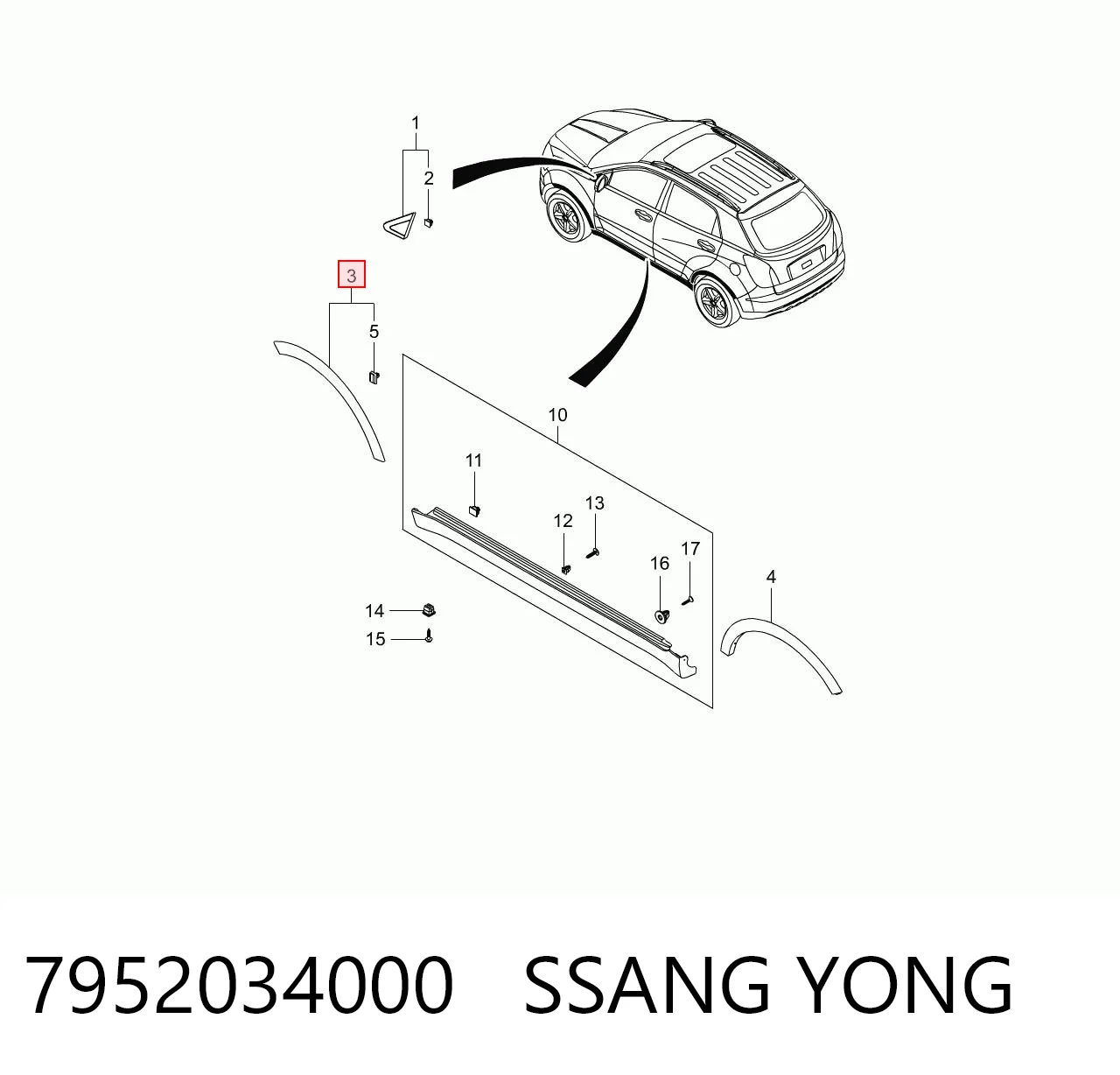 7952034000 Ssang Yong
