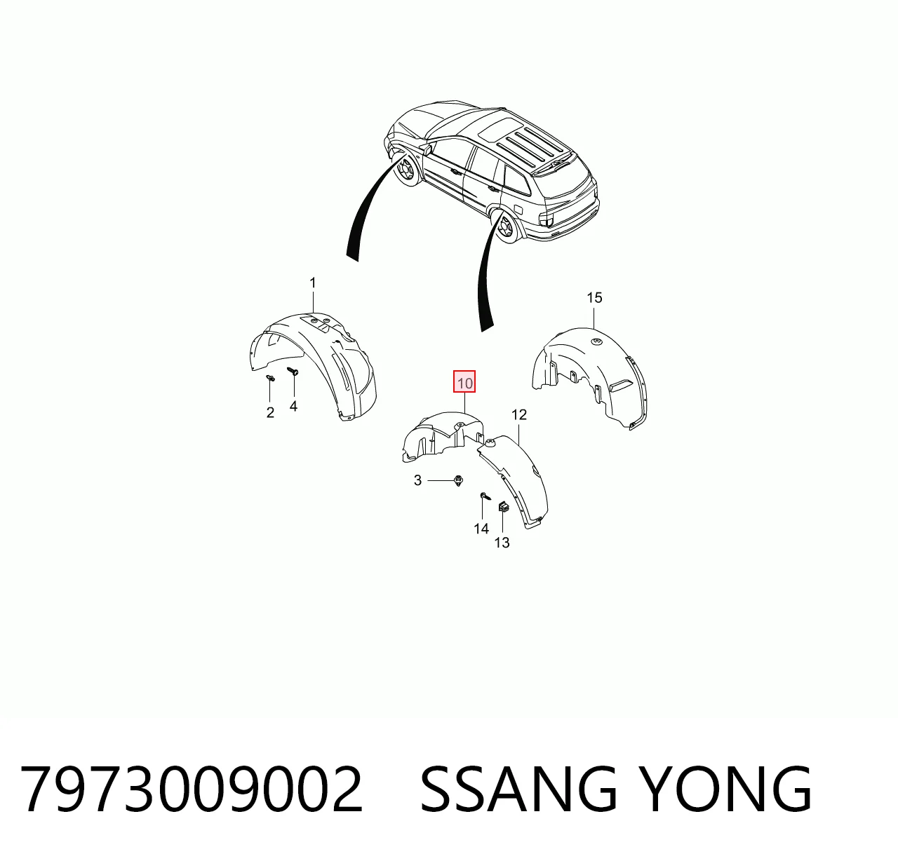 7973009002 Ssang Yong