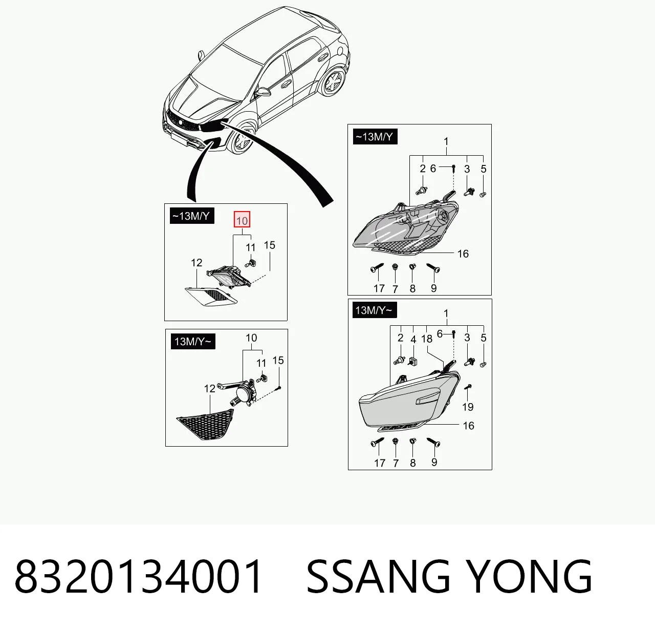 8320134001 Ssang Yong