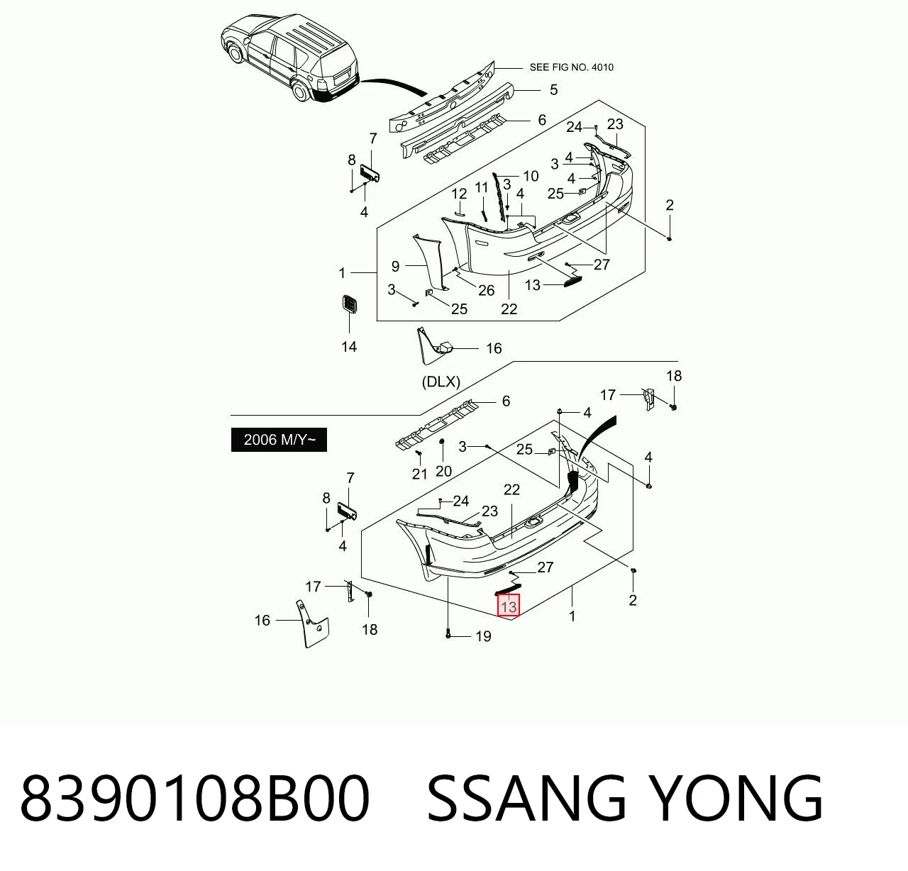 8390108B00 Ssang Yong