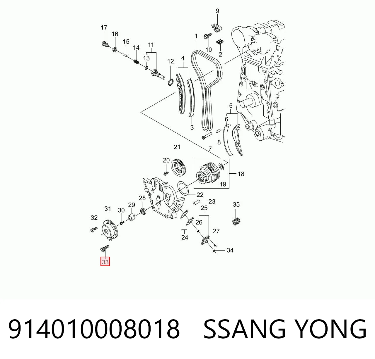 914010008018 Ssang Yong