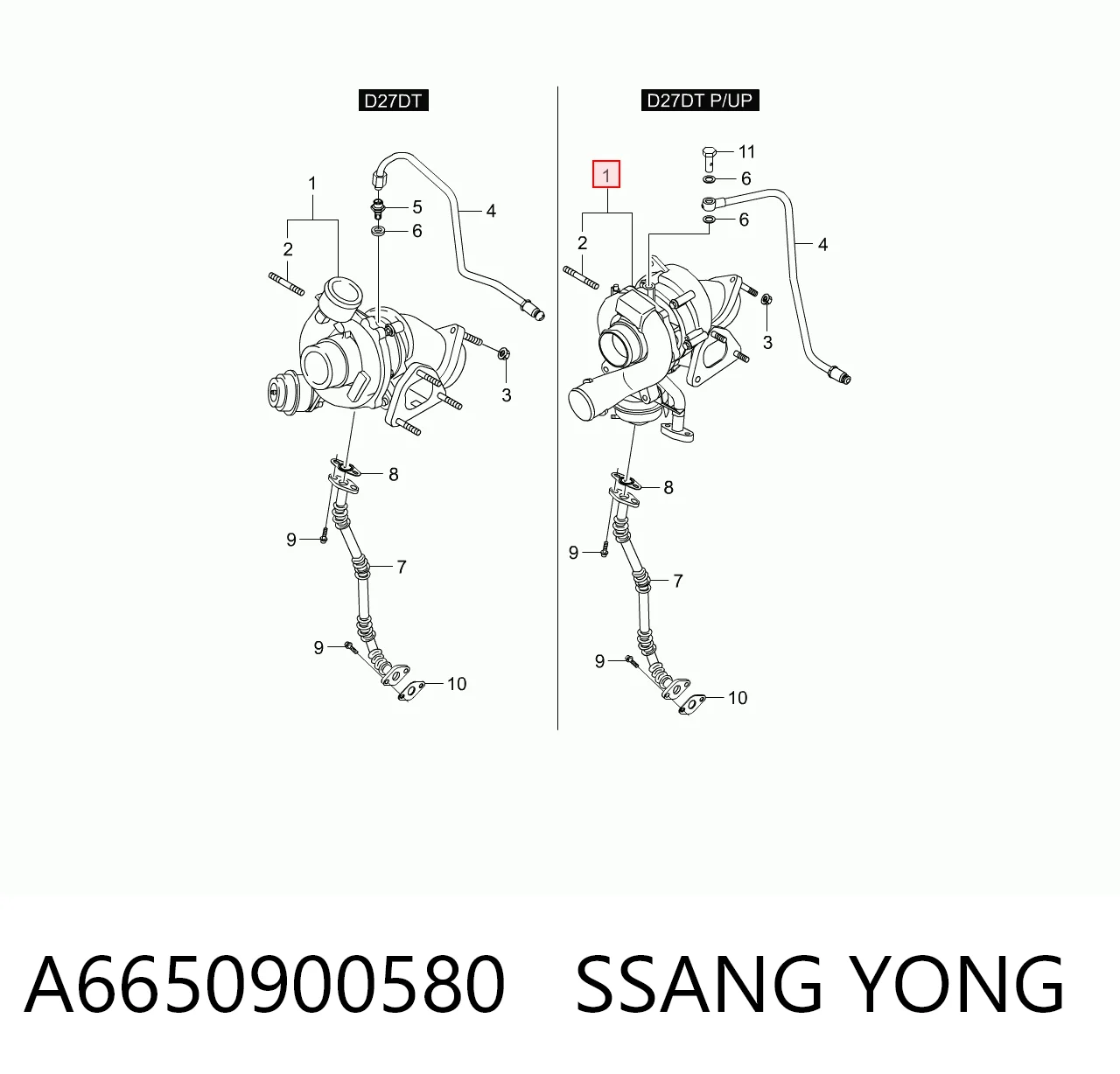 Compre 6650901780 Hyundai/Kia Turbina